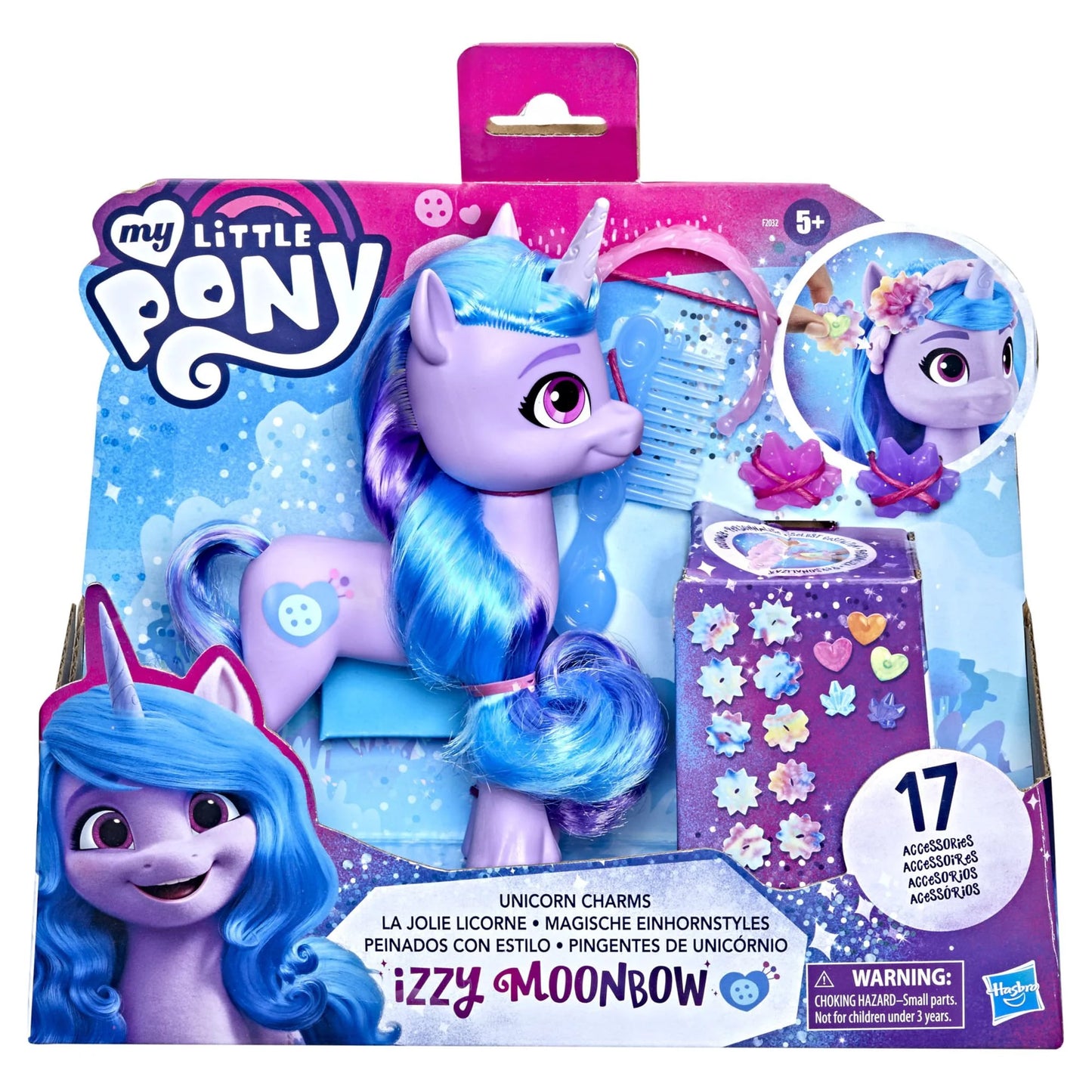 My Little Pony:  Izzy Moonbow | 17 Accesorios para el Cabello | Hasbro