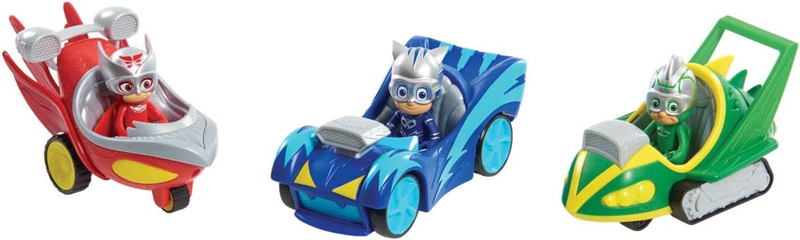 Just Play- PJ Masks Speed Boosters Vehicles | 3 Coleccionables