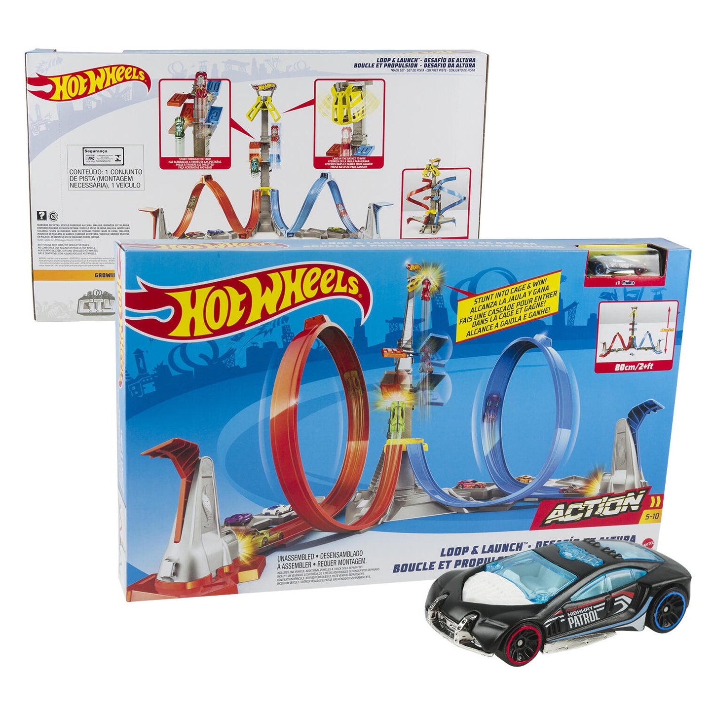 ¡Pista de Carreras Hot Wheels Loop & Launch!