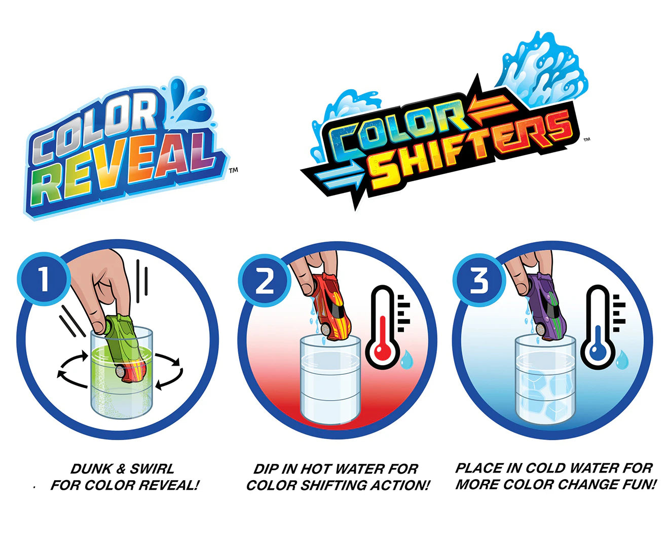 Pack de 2 Vehículos Hot Wheels Color Reveal