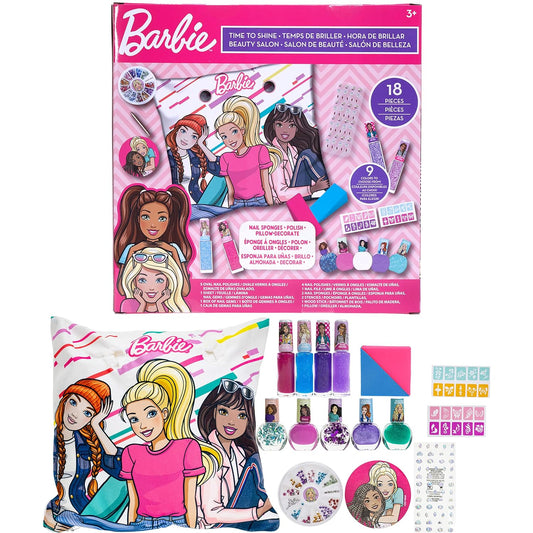 Barbie - Townley Girl Mega Set de Salón de Uñas Plegable | 18 piezas