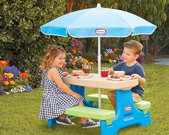 Mesa para Picnic con Sombrilla Little Tikes