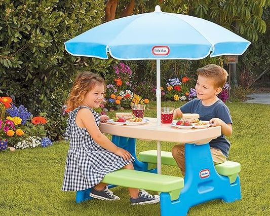 Mesa para Picnic con Sombrilla Little Tikes