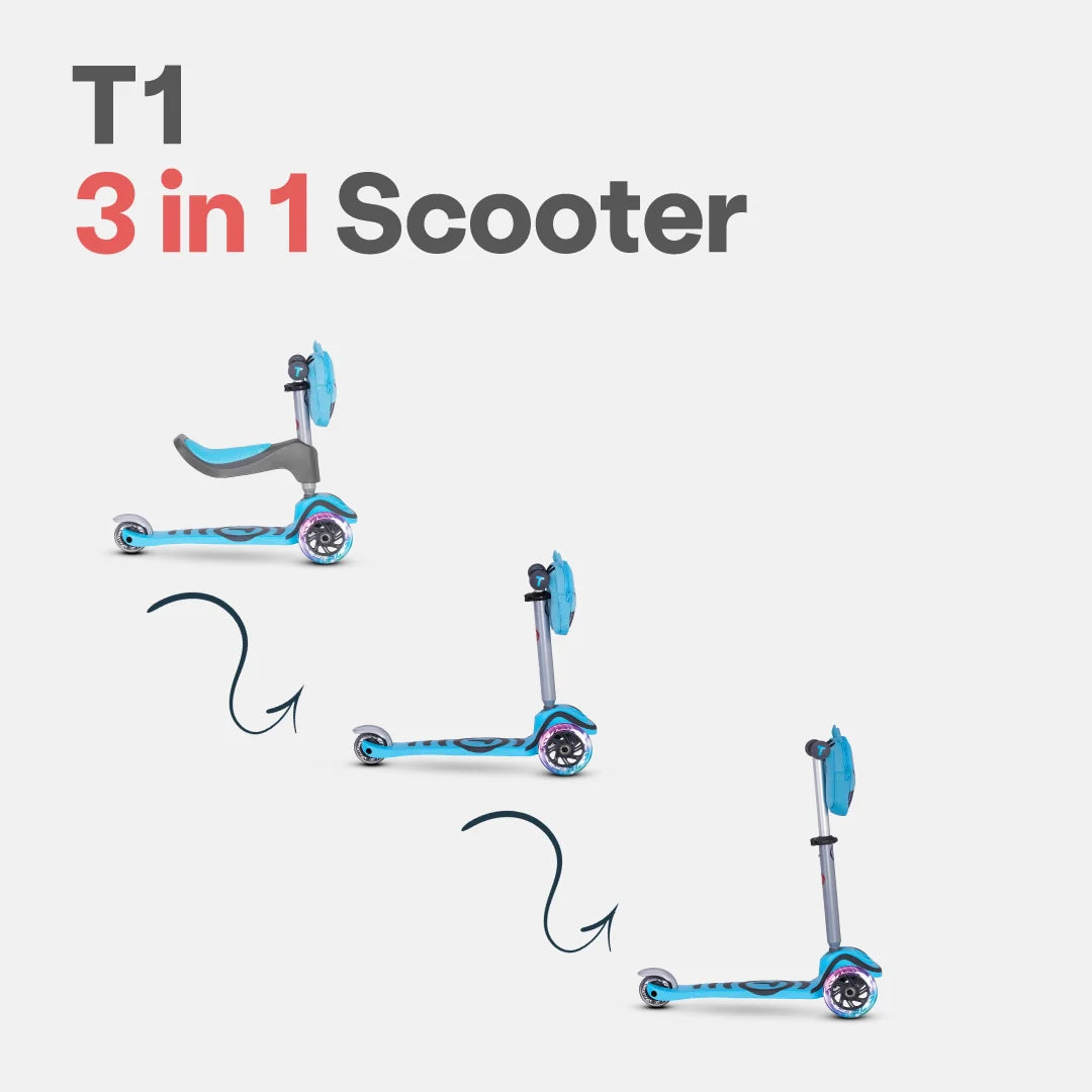 SmarTrike T1 TscooTer™  3 en 1 Ajustable | Ruedas LED