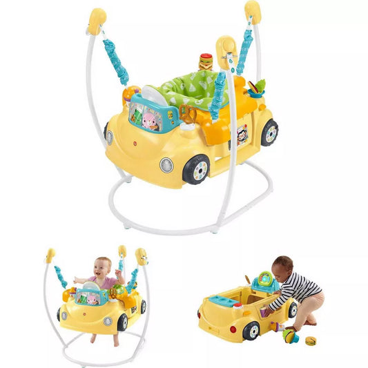 Fisher-Price Juguete de Aprendizaje para bebés y niños pequeños 2 en 1 Servin' Up Fun Jumperoo