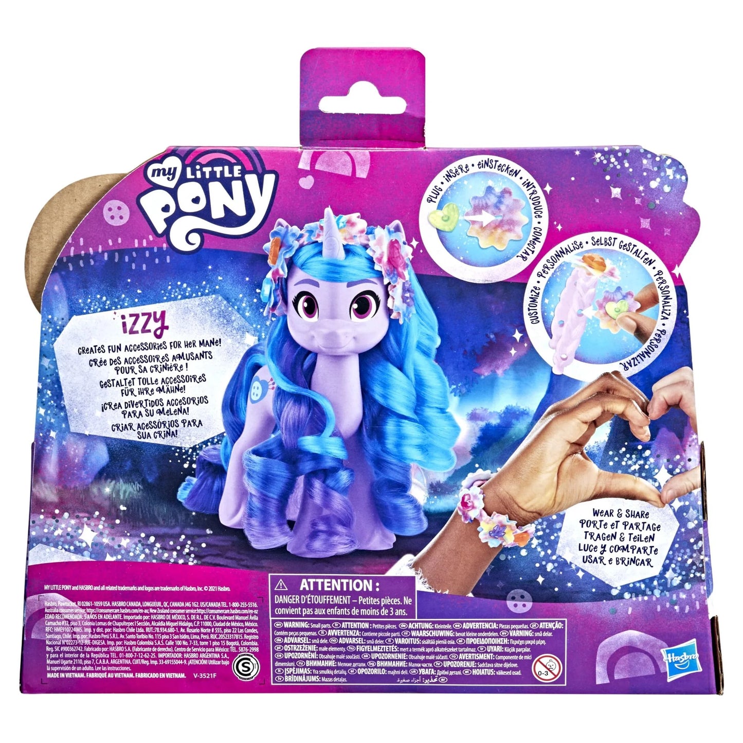 My Little Pony:  Izzy Moonbow | 17 Accesorios para el Cabello | Hasbro