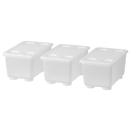 Set de 3 Cajas Organizadoras Pequeñas Transparente|Multicolor