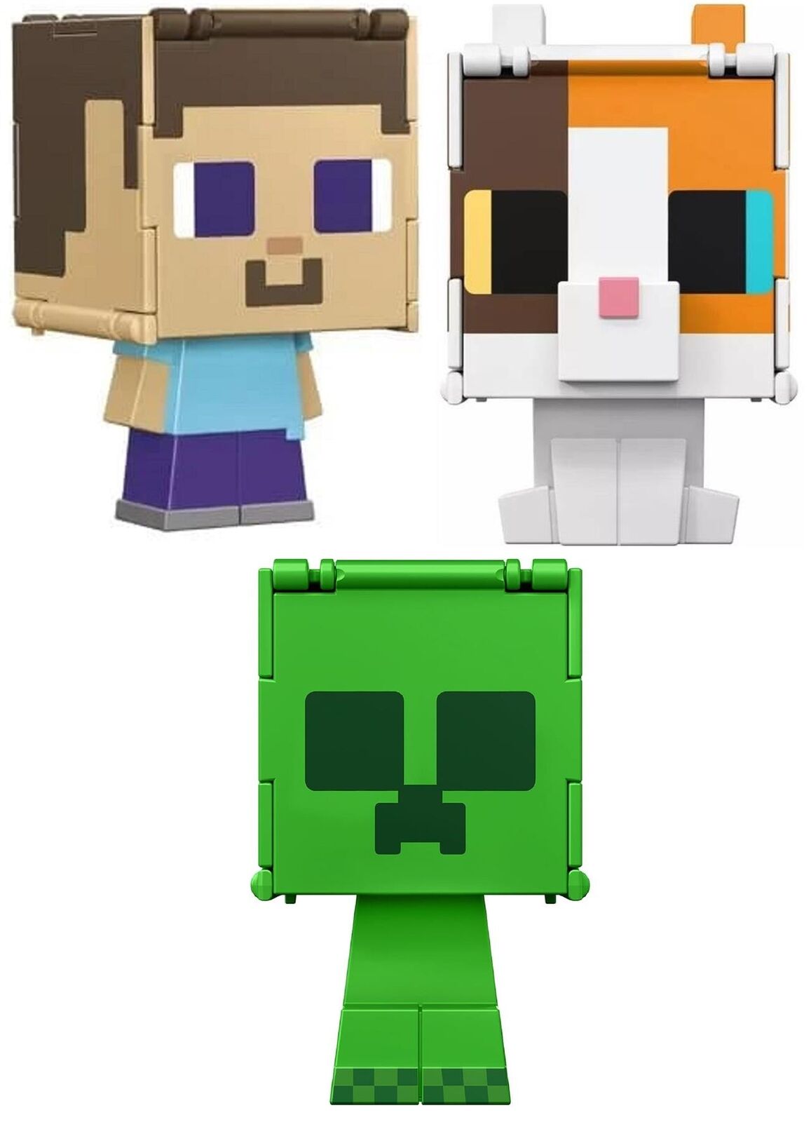 Mattel Minecraft Flippin' Figs | Colección de Figuras 2 en 1