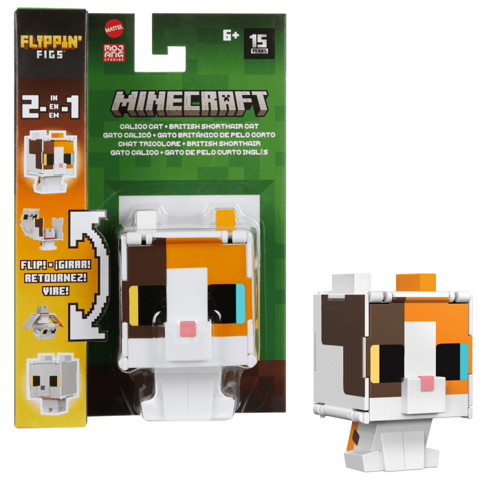 Mattel Minecraft Flippin' Figs | Colección de Figuras 2 en 1